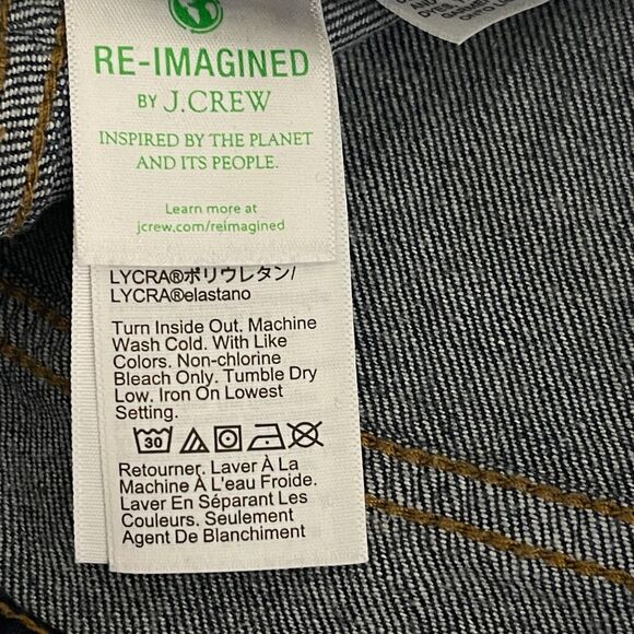 J. Crew 2022 Mid-Rise Flare Crop Button Fly All-Day Stretch Jean Women's Size 28 - Picture 7 of 10